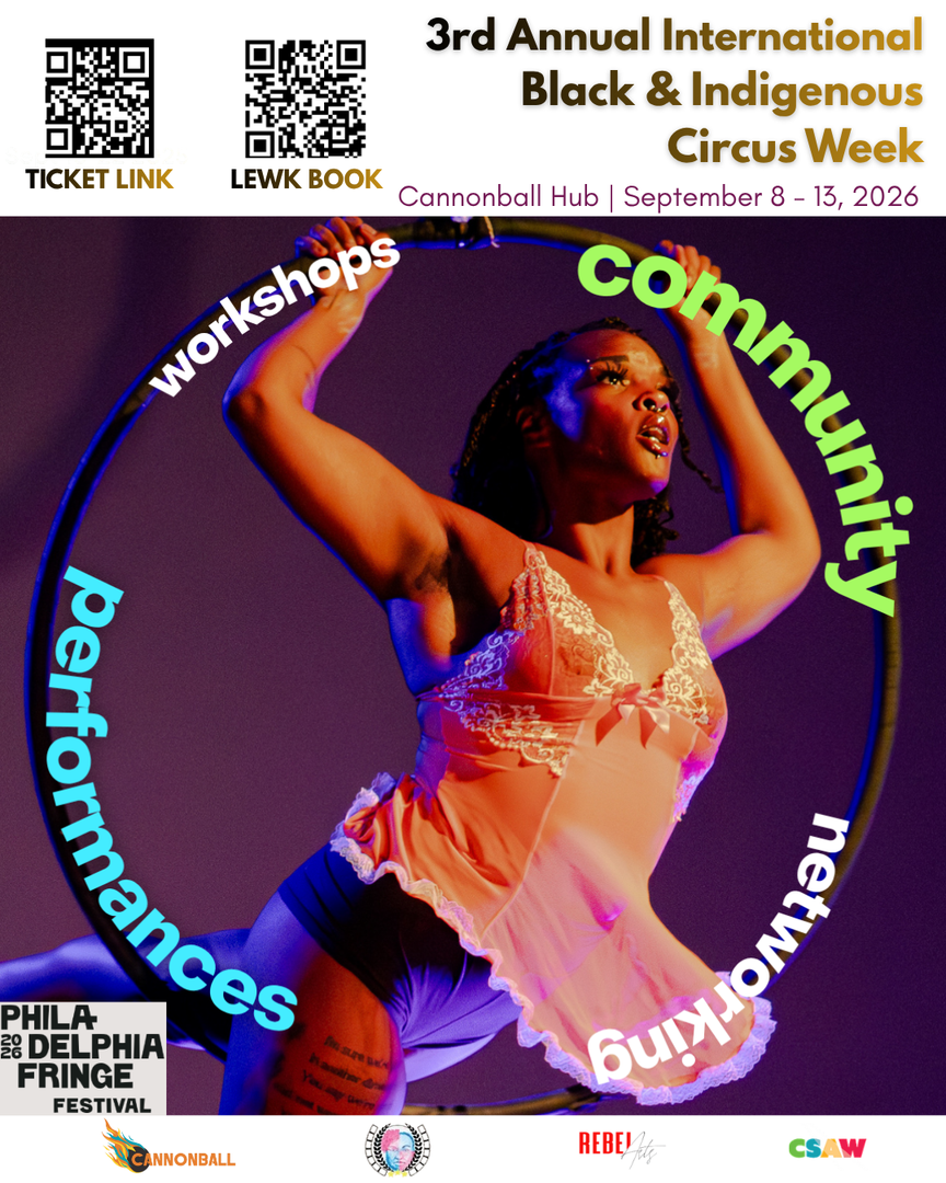 3rd Annual International Black & Indigenous Circus Week — Cannonball Hub, September 8–13, 2026